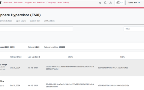保姆级教程ESXi升级教程 --- 升至ESXi 8.0 U3SB