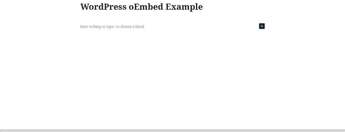 在 WordPress 中仅使用 URL 嵌入内容