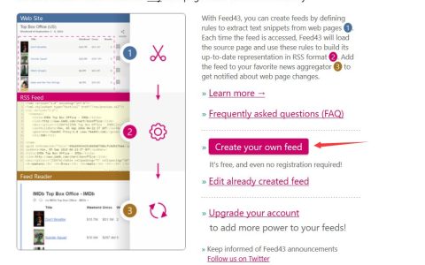 RSS 入门篇：Feed43&FeedEx-为静态网页定制 RSS 源