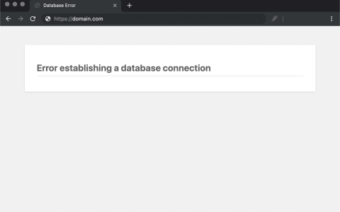 WordPress建立数据库连接时出错（Error Establishing a Database Connection）终极解决方案