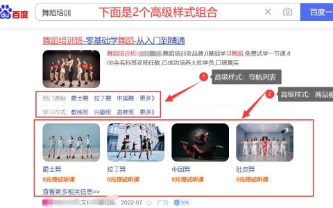 怎么设置百度竞价高级样式