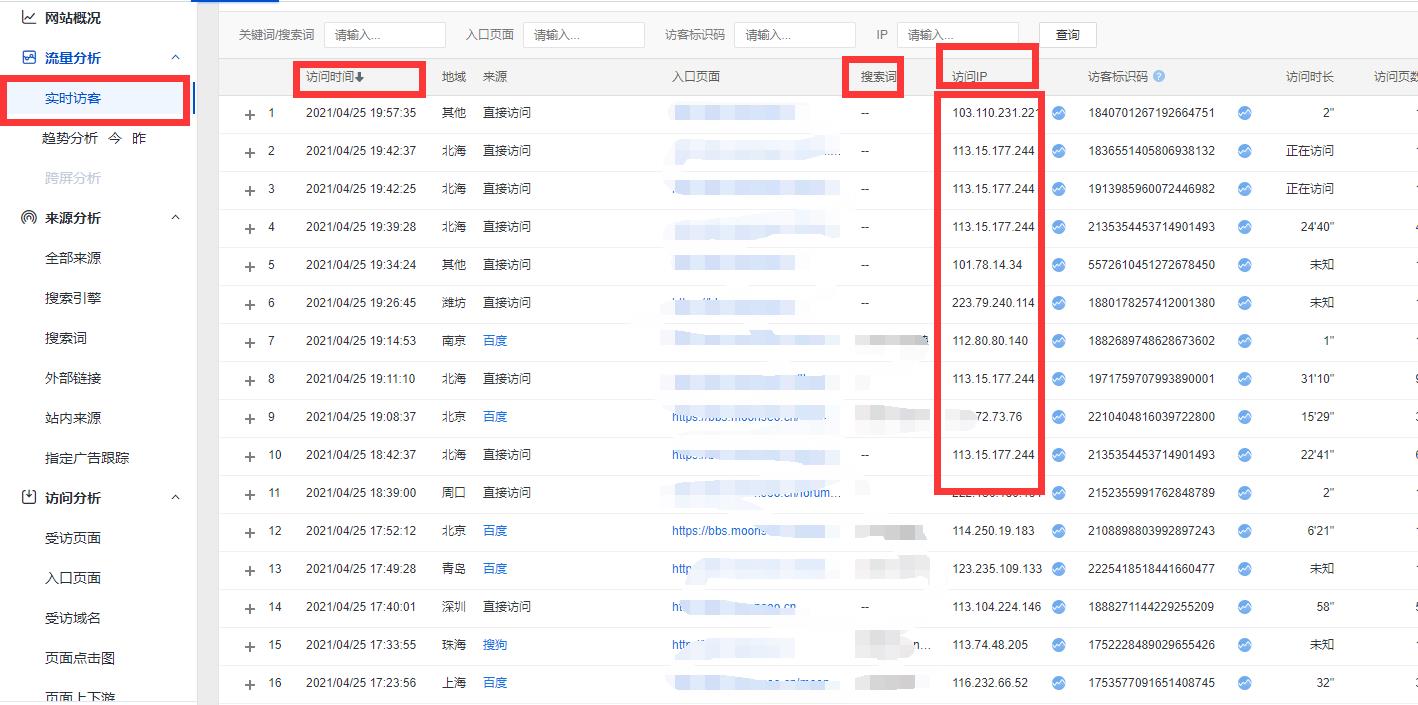 百度竞价如何找出恶意点击的IP？