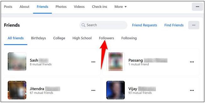 如何查看谁在 Facebook 上关注您
