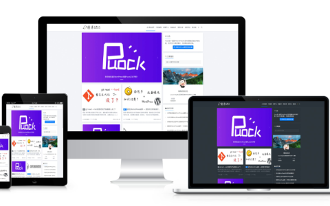 WordPress高颜值的自适应主题Puock