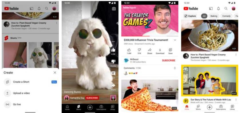 youtube app 截图