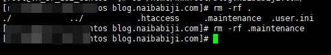 ssh .maintenance
