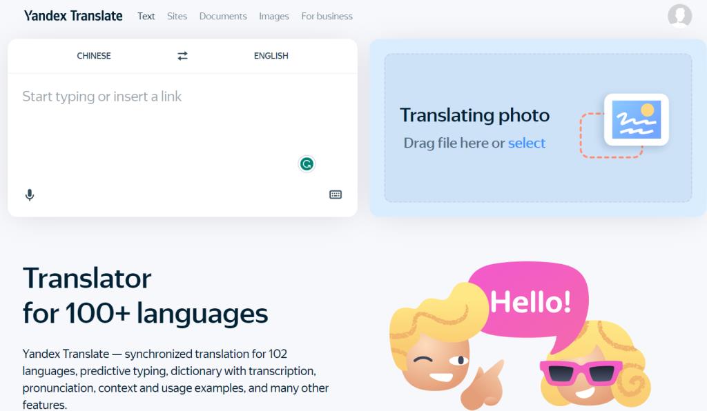 Yandex Translator