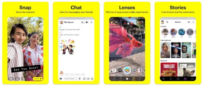 Snapchat 应用截图