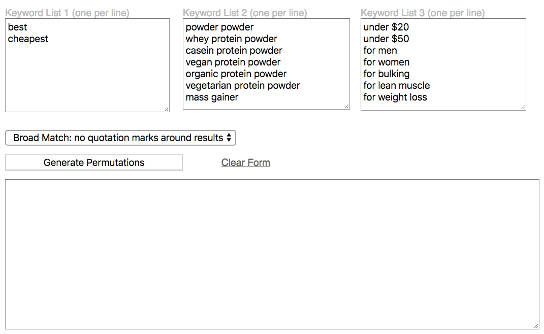 keyword-permutations