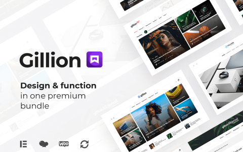 Gillion 汉化版-多概念博客杂志和商城WordPress AMP主题