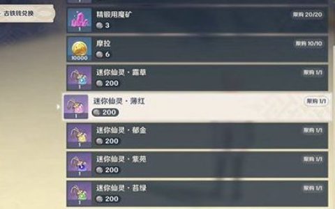 《原神》30秘宝迷踪仙灵选择指南