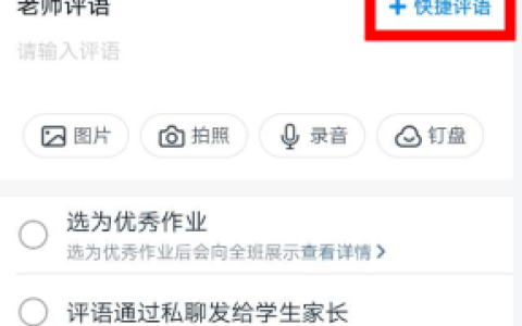 《钉钉》家校本里的作业老师可以不用写批语吗